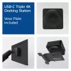 ACT universali USB-C prijungimo stotelė 4K, skirta 3 HDMI/DisplayPort monitoriams, DisplayLink