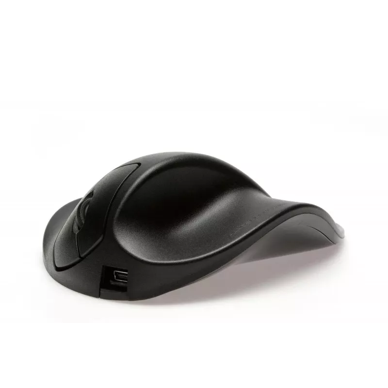 BakkerElkhuizen HandShoepelė ExtraSmall, dešiniarankiams, USB Type-A, 1500 DPI, juoda