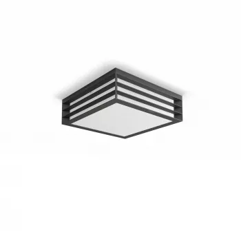 Philips myGarden Moonshine lubinis šviestuvas 28W E27 be lempučių, lauko sieninis apšvietimas, antracito spalva, aliuminis, sintetika, IP44, sodas, terasa, II
