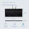 R-Go Tools ergonominė klaviatūra R-Go Split Break su pertraukų programine įranga, ergonomiškai atskirta klaviatūra, QWERTY (ŠIAURĖS ŠALYS), Bluetooth, juoda