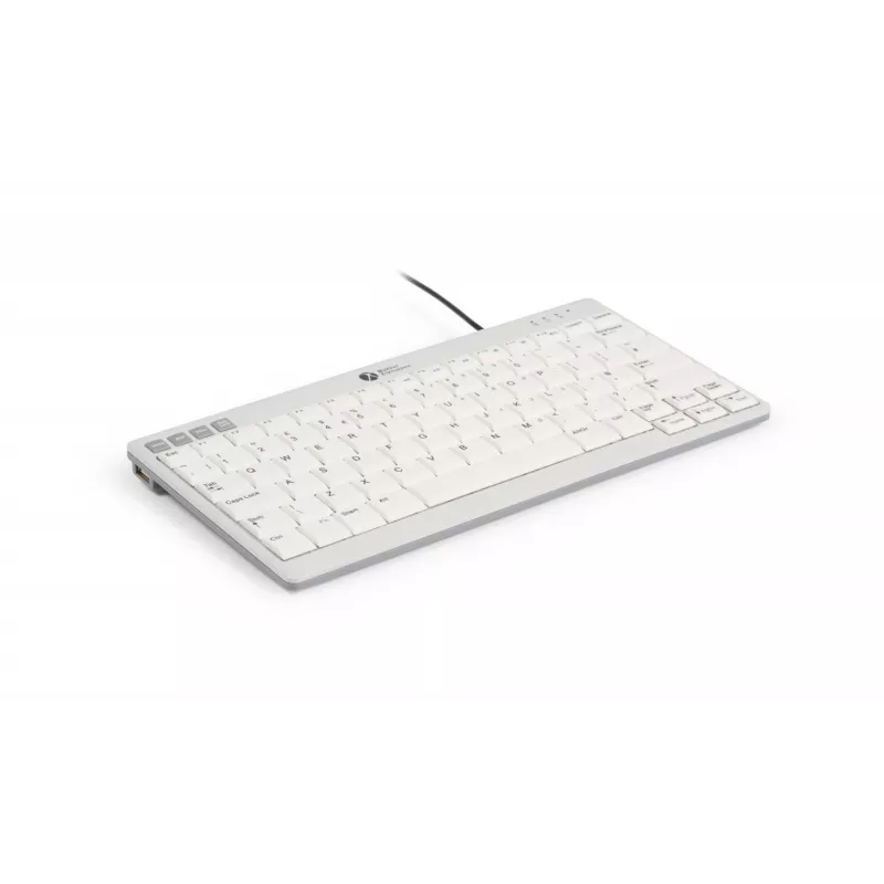 BakkerElkhuizen UltraBoard 950 V2 UK Qwerty, laidas, USB, žirklinių klavišų jungiklis, QWERTY, tamsiai pilka, šviesiai pilka