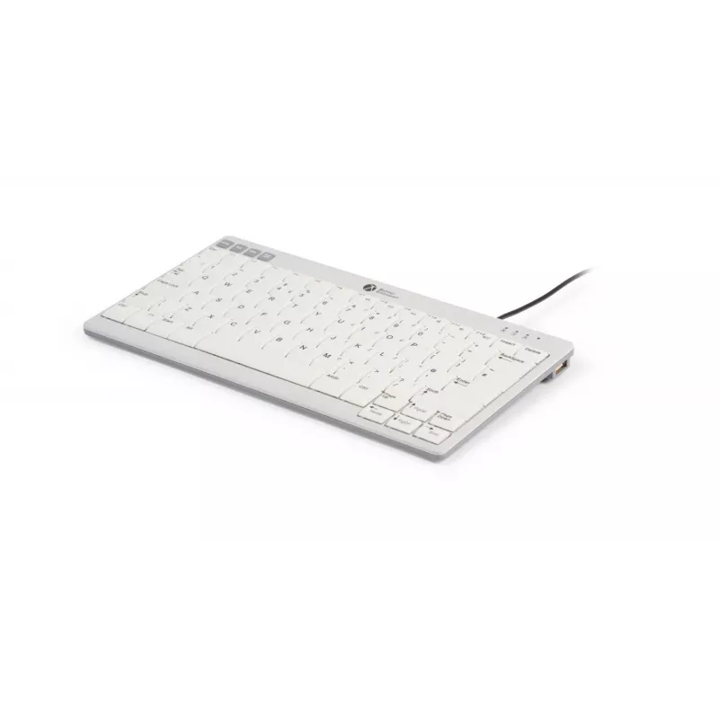 BakkerElkhuizen UltraBoard 950 V2 UK Qwerty, laidas, USB, žirklinių klavišų jungiklis, QWERTY, tamsiai pilka, šviesiai pilka