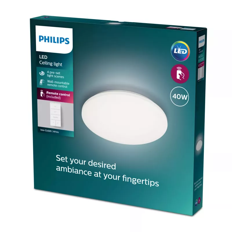 Philips Functional Izso lubinis šviestuvas 40 W, LED, 4300 lm, IP20, balta