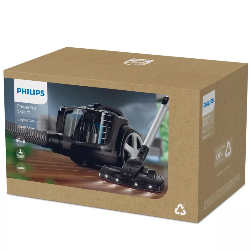 Philips PowerPro Expert FC9747/09 dulkių siurblys 2 L Cilindrinis dulkių siurblys Sausas 900 W Be maišelio