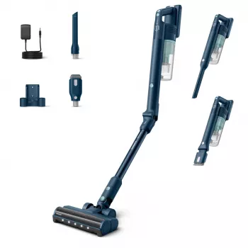Stick vacuum Philips XC5242/10 — maitinamas baterijomis, be maišelio, 0.27 L dulkių talpykla, Li‑Ion 25.2 V, kietoms ir minkštoms grindims (Sage)