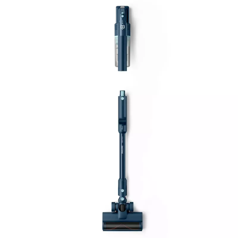 Stick vacuum Philips XC5242/10 — maitinamas baterijomis, be maišelio, 0.27 L dulkių talpykla, Li‑Ion 25.2 V, kietoms ir minkštoms grindims (Sage)