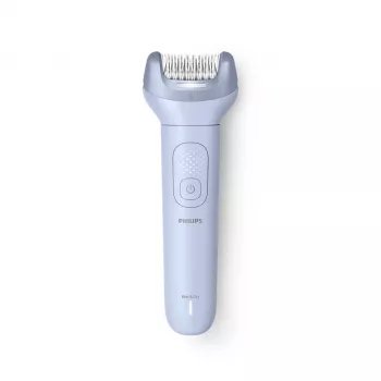 Epiliatorius Philips 8000 serija BRE711/00 — 32 pincetai, 2 greičiai, drėgnam ir sausam naudojimui, įmontuota Li-Ion baterija, mėlynas