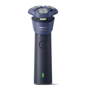 Rotacinis skustuvas Philips 2000 series S2885/00 — 3 galvučių, NiMH įkraunamas, šlapiam ir sausam skutimui, mėlynas