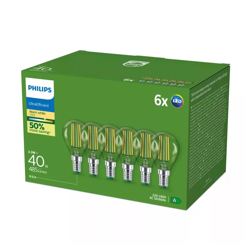 LED lemputė Philips 8721103134851 E14 2,3 W 485 lm Šilta balta 300° CRI 80