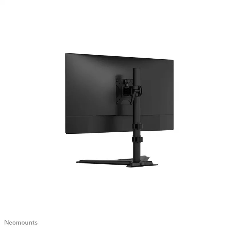 Neomounts DS45-600BL1 vieno monitoriaus stovas 10–32 colių ekranams, VESA 75x75–100x100, maks. 9 kg, pastatomas ant stalo, juodas