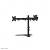 Dvigubas monitoriaus stovas Neomounts DS45-600BL2, skirtas 10–32 colių ekranams, palaiko 2 ekranus, maks. 6 kg, VESA 75x75–100x100, laisvai pastatomas, juodas