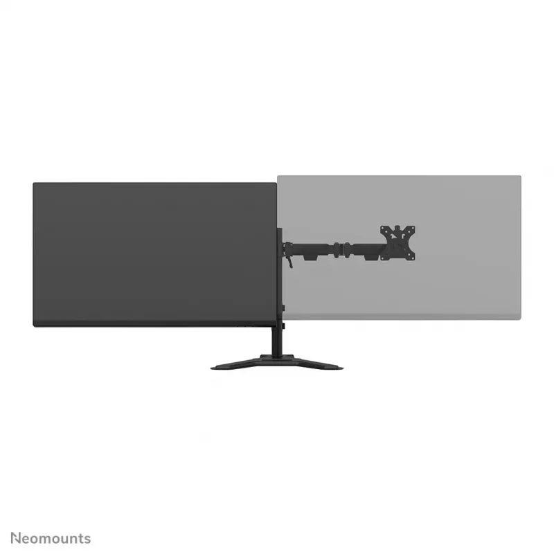 Dvigubas monitoriaus stovas Neomounts DS45-600BL2, skirtas 10–32 colių ekranams, palaiko 2 ekranus, maks. 6 kg, VESA 75x75–100x100, laisvai pastatomas, juodas