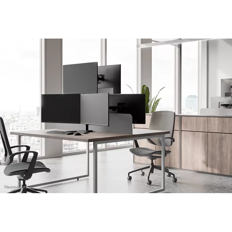 Neomounts DS45-600BL2-1 Trigubas monitorių stovas 10-32 colių