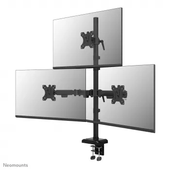 Neomounts DS60-600BL2-1 Trigubas monitoriaus laikiklis 10–32 colių, spaustuvo / įvorės tvirtinimas, 9 kg, 25,4 cm (10 colių), 81,3 cm (32 colių), 100 x 100 mm, juodas
