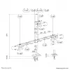 Neomounts DS60-600BL2-1 Trigubas monitoriaus laikiklis 10–32 colių, spaustuvo / įvorės tvirtinimas, 9 kg, 25,4 cm (10 colių), 81,3 cm (32 colių), 100 x 100 mm, juodas