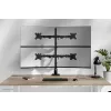 Keturių monitorių laikiklis Neomounts DS60-600BL2-2, 10–32 colių ekranams, VESA 75x75–100x100, maks. apkrova 8 kg, spaustuvas / įvorė, juodas