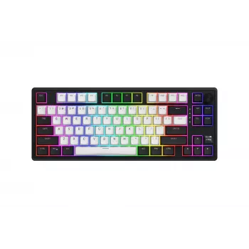 HATOR Skyfall 80 MAG ULTIMA 8K belaidė klaviatūra, skirta žaidimams USB + RF belaidė + Bluetooth QWERTY US English Juoda, Balta