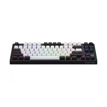 HATOR Skyfall 80 MAG ULTIMA 8K belaidė klaviatūra, skirta žaidimams USB + RF belaidė + Bluetooth QWERTY US English Juoda, Balta