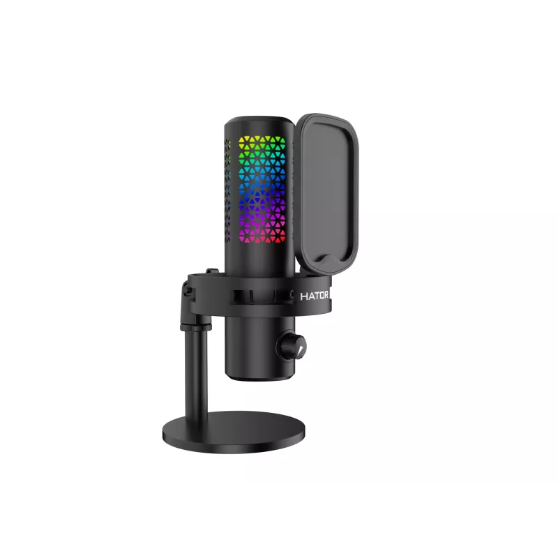 HATOR Dreamcast X, juoda, podkastų mikrofonas, -32 dB, 20 - 16000 Hz, 16 bitų, 96 kHz, 70 dB