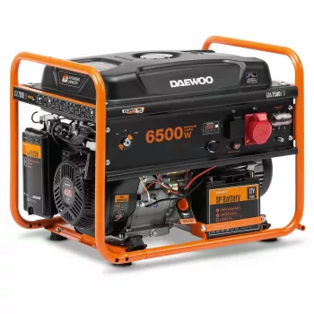 Daewoo GDA 7500E-3 variklis-generatorius 6000 W 30 L Benzinas Oranžinis, Juodas
