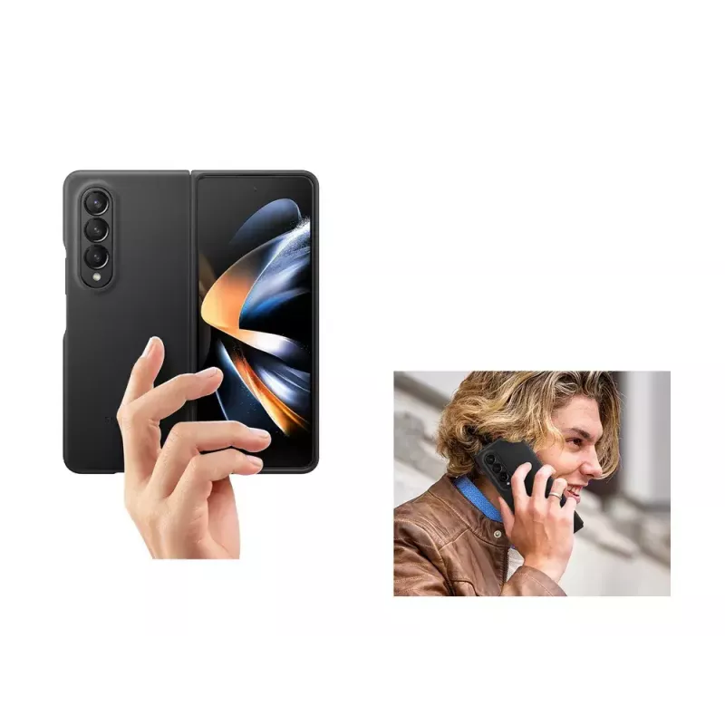 Mobiliojo telefono dėklas Dangtelis Samsung Galaxy Z Fold4 EF-VF936LBEGWW Oda Juoda