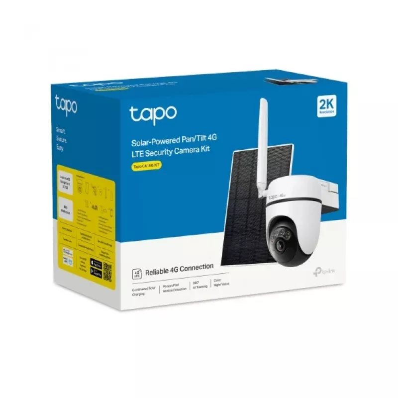 TP-Link Tapo C615G KIT Dome IP apsaugos kamera, skirta naudoti lauke, 2304 x 1296 pikselių, tvirtinama prie lubų/sienos/stulpo