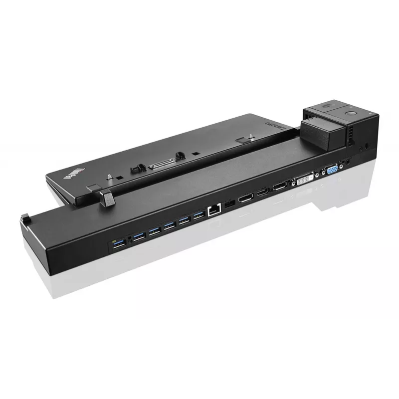 Lenovo 40A50230EU nešiojamojo kompiuterio dokas / prievadų replikatorius Docking Juodas