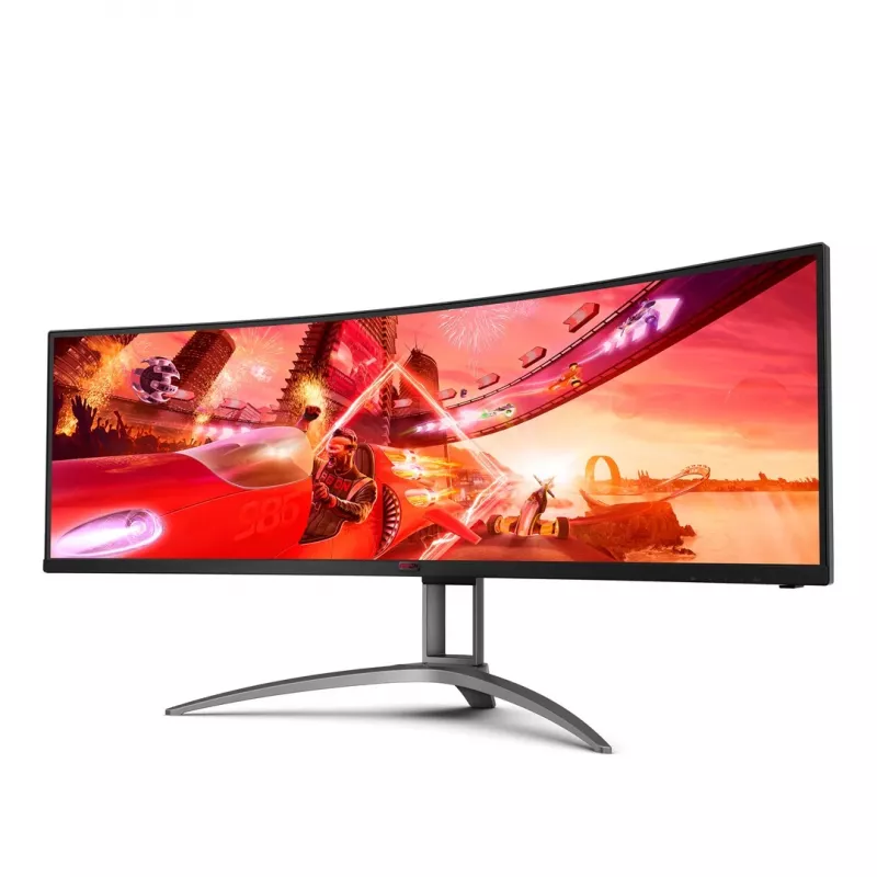 AOC B2 AG493UCX2 kompiuterio monitorius 124 cm (48,8) 5120 x 1440 pikselių Quad HD LED juodas