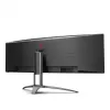 AOC B2 AG493UCX2 kompiuterio monitorius 124 cm (48,8) 5120 x 1440 pikselių Quad HD LED juodas