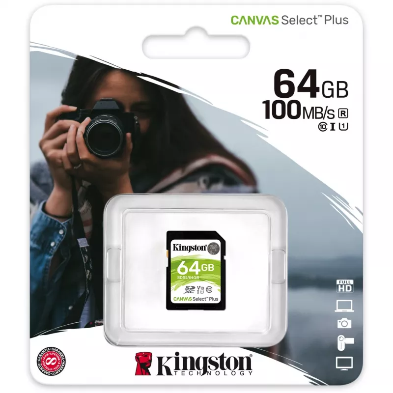 Atminties kortelė SDXC 64GB C10/SDS2/64GB Kingston