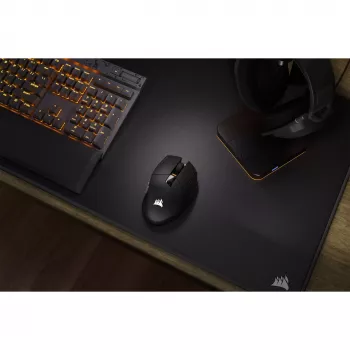 Corsair SCIMITAR ELITE WIRELESS pelė, skirta žaidimams, dešiniarankiams, RF belaidė + Bluetooth + USB Type-C, optinė, 26000 DPI