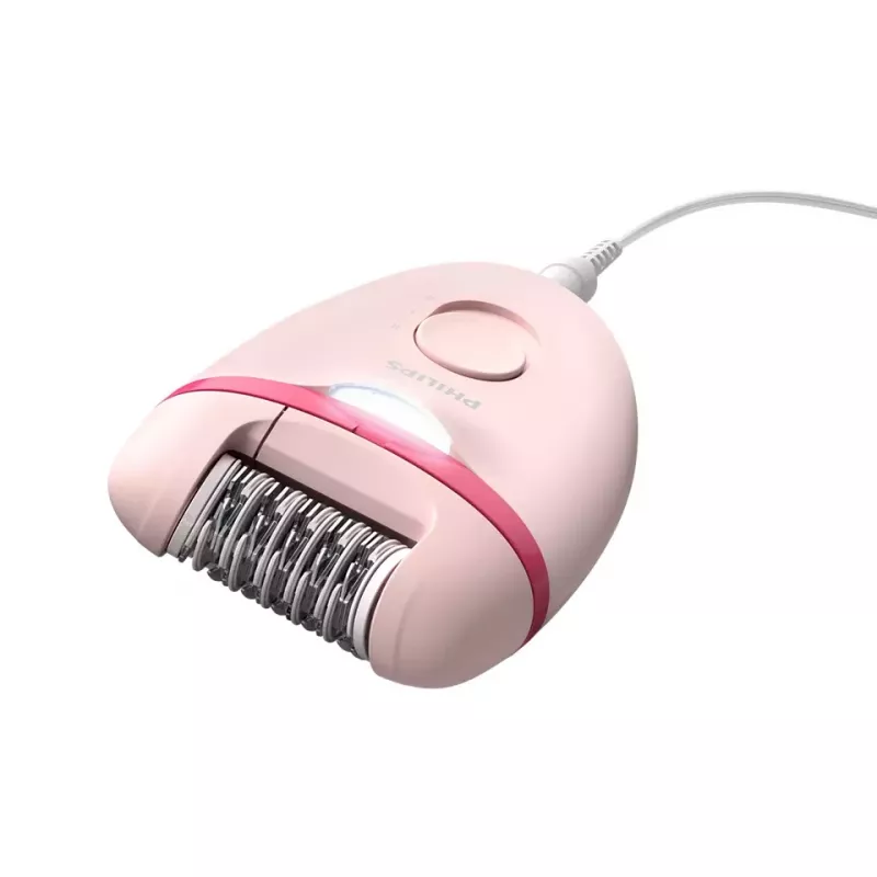 “Philips Satinelle Essential BRE285/00” laidinis epiliatorius, balta / rožinė