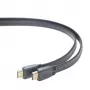 HDMI-HDMI kabelis v2.0 3D TV High Speed Ethernet 1,8 m plokščias (auksinės jungtys)