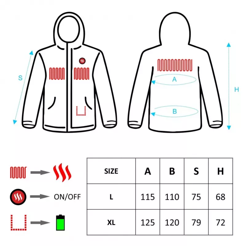 Vyriška šildoma striukė, dydis: L, XL