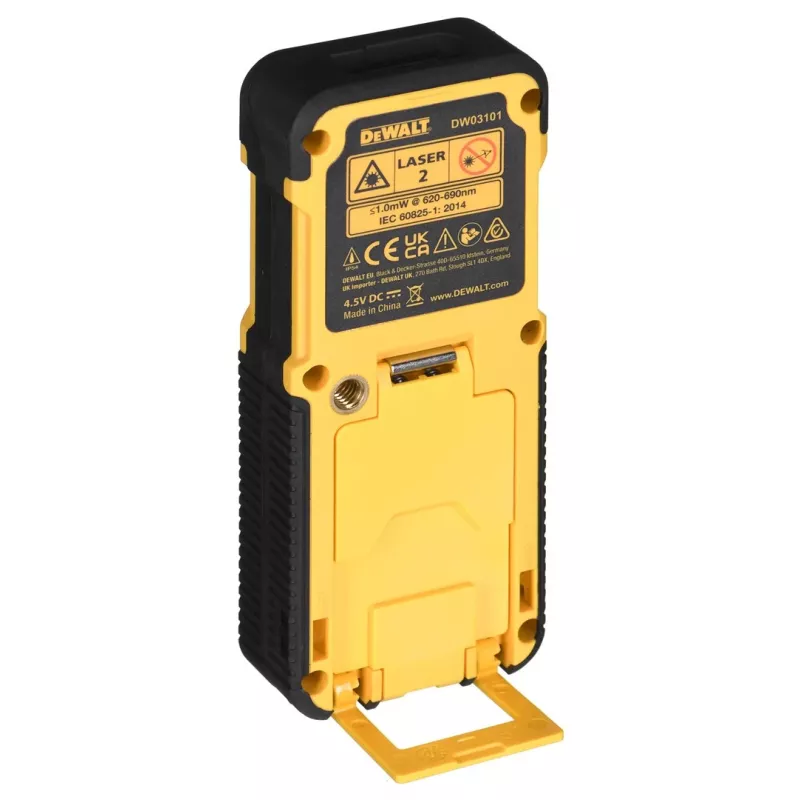 DeWALT DW03101 Lazerinis atstumo matuoklis, juodas, geltonas, 100 m