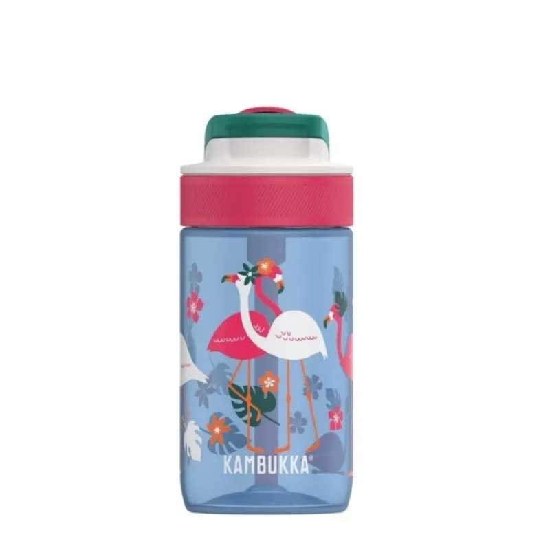 Kambukka Lagoon 400ml mėlynas flamingas kūdikių vandens buteliukas