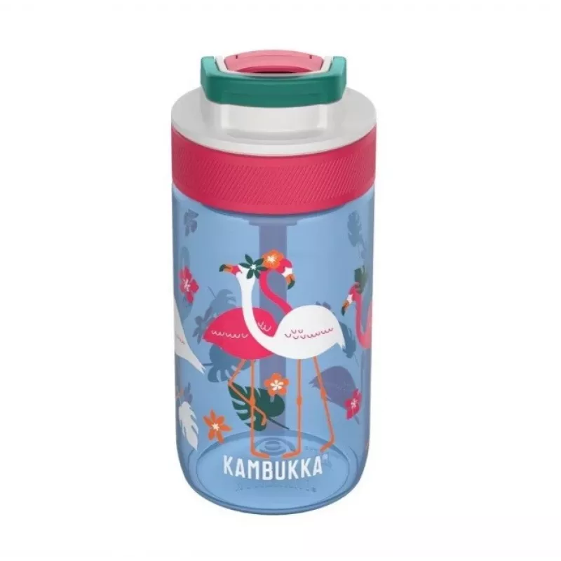Kambukka Lagoon 400ml mėlynas flamingas kūdikių vandens buteliukas