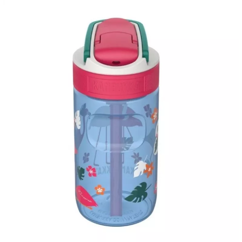 Kambukka Lagoon 400ml mėlynas flamingas kūdikių vandens buteliukas
