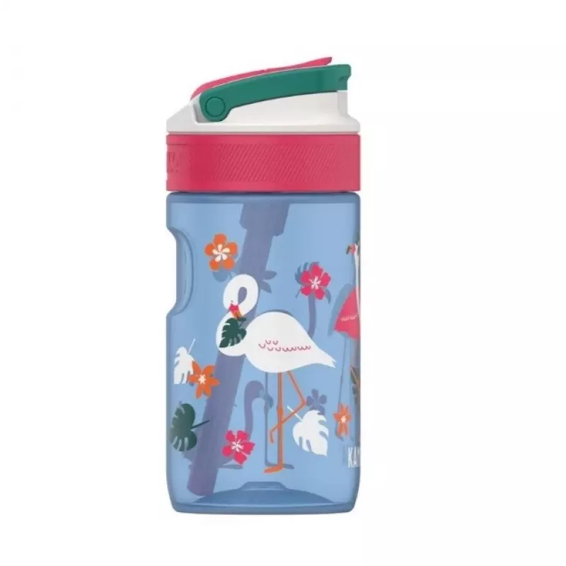Kambukka Lagoon 400ml mėlynas flamingas kūdikių vandens buteliukas