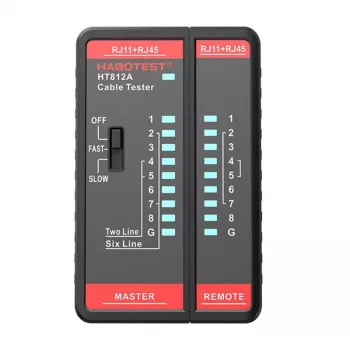 tinklo kabelis tester Habotest HT812A RJ45/RJ14/RJ12/RJ9