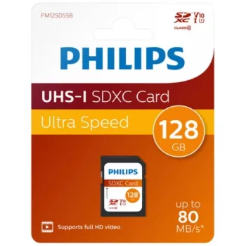 Atminties kortelė Philips 128GB SDXC UHS-I FM12SD55B/00