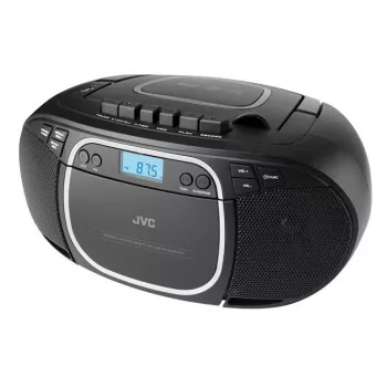 Nešiojamas CD grotuvas JVC RC-E451B juodas — CD/MP3, Bluetooth, FM 87,5–108 MHz, USB, AUX, 3,2 W RMS
