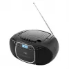 Nešiojamas CD grotuvas JVC RC-E451B juodas — CD/MP3, Bluetooth, FM 87,5–108 MHz, USB, AUX, 3,2 W RMS