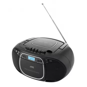 Nešiojamas CD grotuvas JVC RC-E451B juodas — CD/MP3, Bluetooth, FM 87,5–108 MHz, USB, AUX, 3,2 W RMS