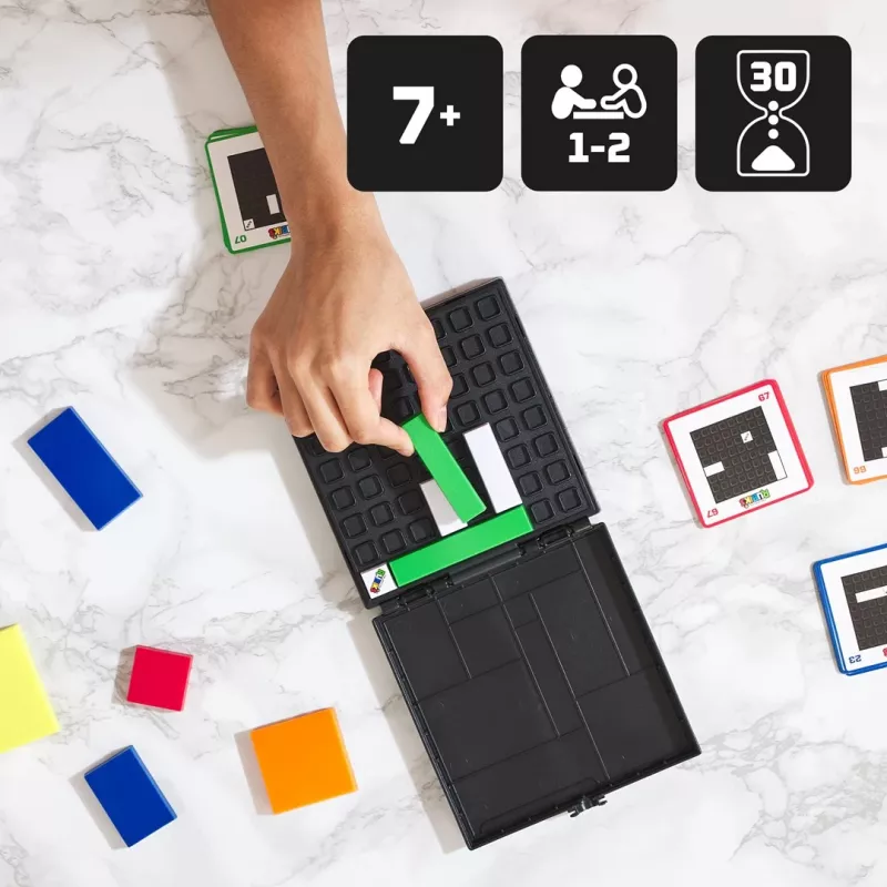 Rubik’s Cube Gridlock žaidimas, problemų sprendimo galvosūkių žaidimas, įkvėptas klasikinio smegenų mankštos sukinėjamo žaislo, suaugusiems ir vaikams nuo 7 metų