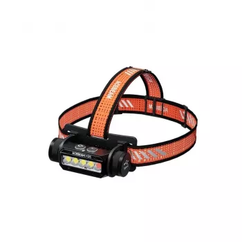 Ant galvos juostos tvirtinamas žibintuvėlis AceBeam H35 — LED priekinis žibintas, maks. 2600 lm, 170 m spindulys, IP68, 18650 3800 mAh, 216 val. veikimo trukmė