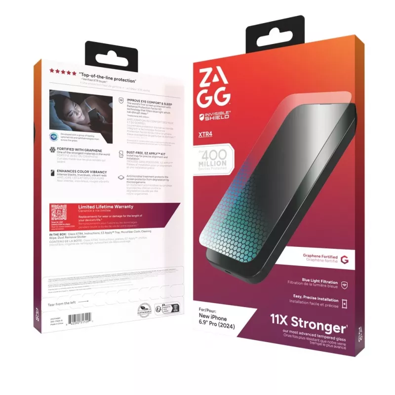 InvisibleShield Glass XTR4 Apple iPhone 16 Pro Max ekrano apsauga