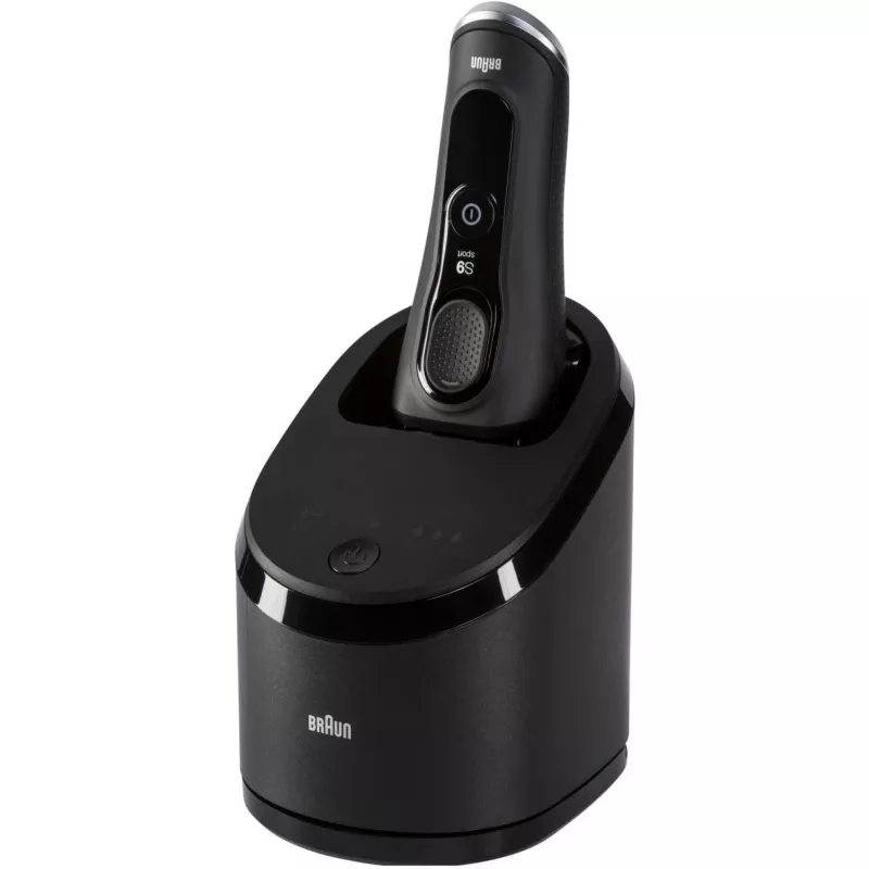 Braun Series 9 9352cc Sport folijos skutimosi mašinėlė ir kirpiklis, juoda ir pilka