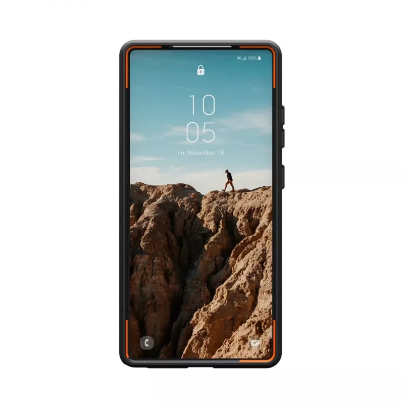 Urban Armor Gear Civilian mobiliojo telefono dėklas 17,3 cm (6,8) apsauginis dėklas alyvuogių, oranžinė
