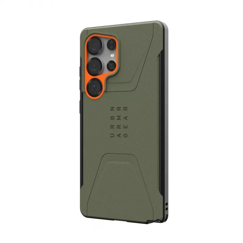 Urban Armor Gear Civilian mobiliojo telefono dėklas 17,3 cm (6,8) apsauginis dėklas alyvuogių, oranžinė